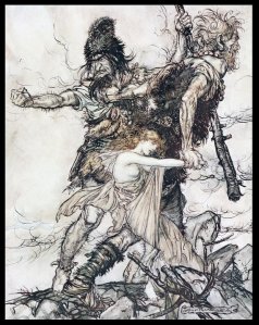Freya och thursar Rackham