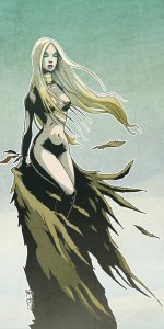 Freya med halssmycke