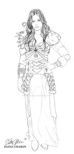 Svava teckning svart och vitt