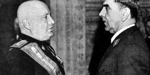 Ante Pavelic´och Benito Mussolini