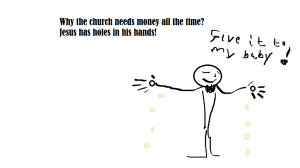 Why the church need money