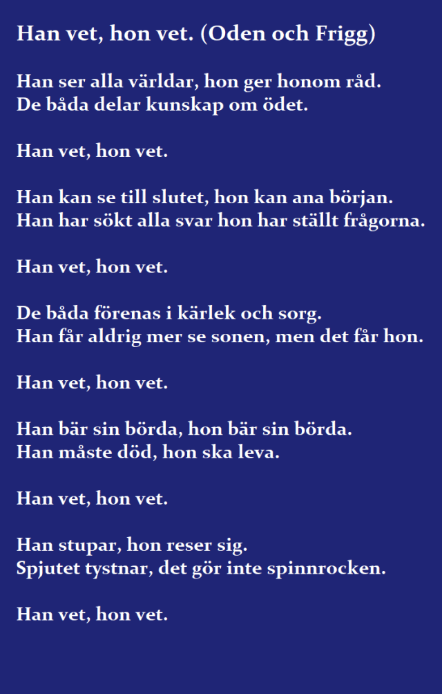Han vet hon vet